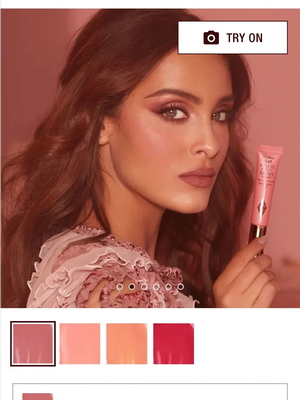 Charlotte Tilbury Matte Beauty Blush Wand — Pillow Talk